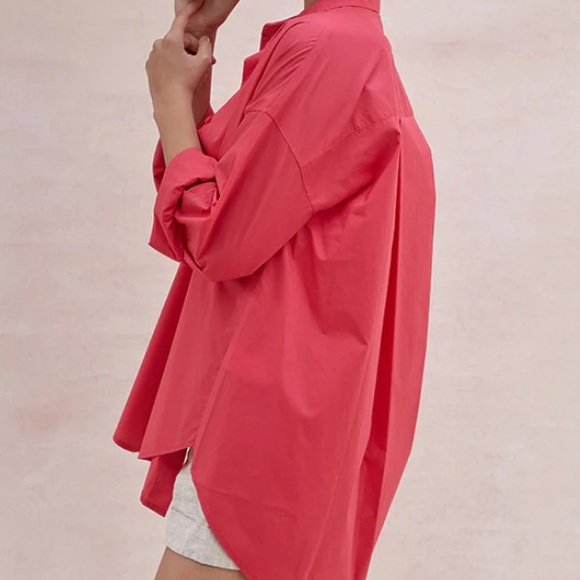 Charli london talia bf shirt in fushia - Picture 2 of 5